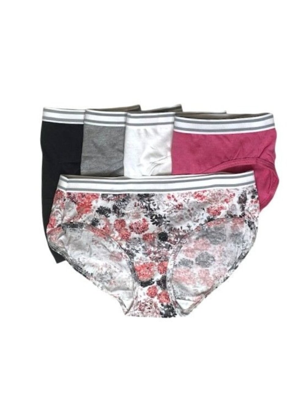 Hanes Cotton Sporty Hipsters 5 Pack Size 5/SMALL